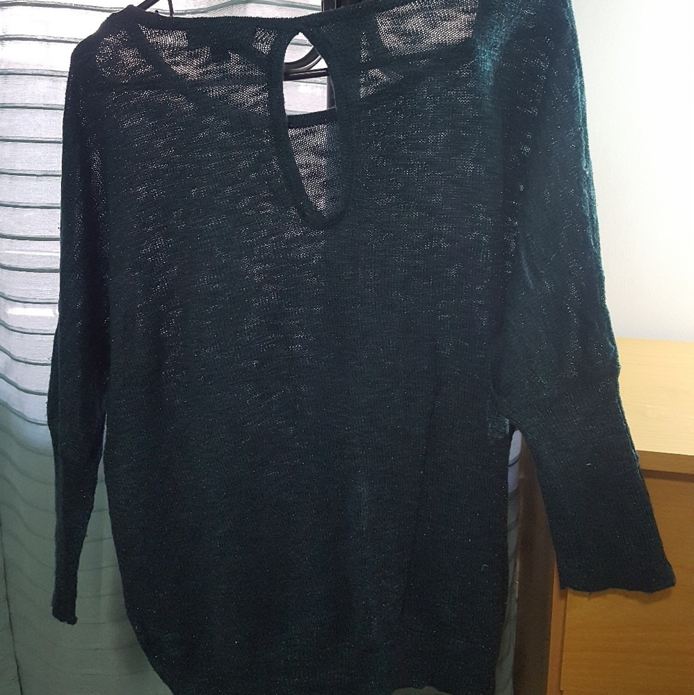 Green sparkly sweater
